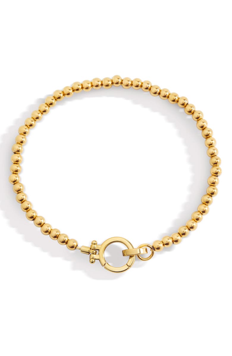 Mint & Lily Mint Beaded Bracelet, Main, color, Gold-Tone