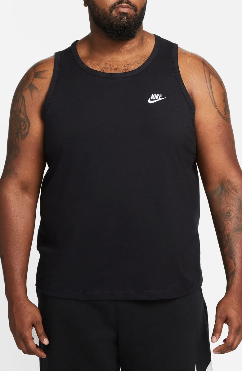 Nike Club Tank Top, Alternate, color, 10 Black/White
