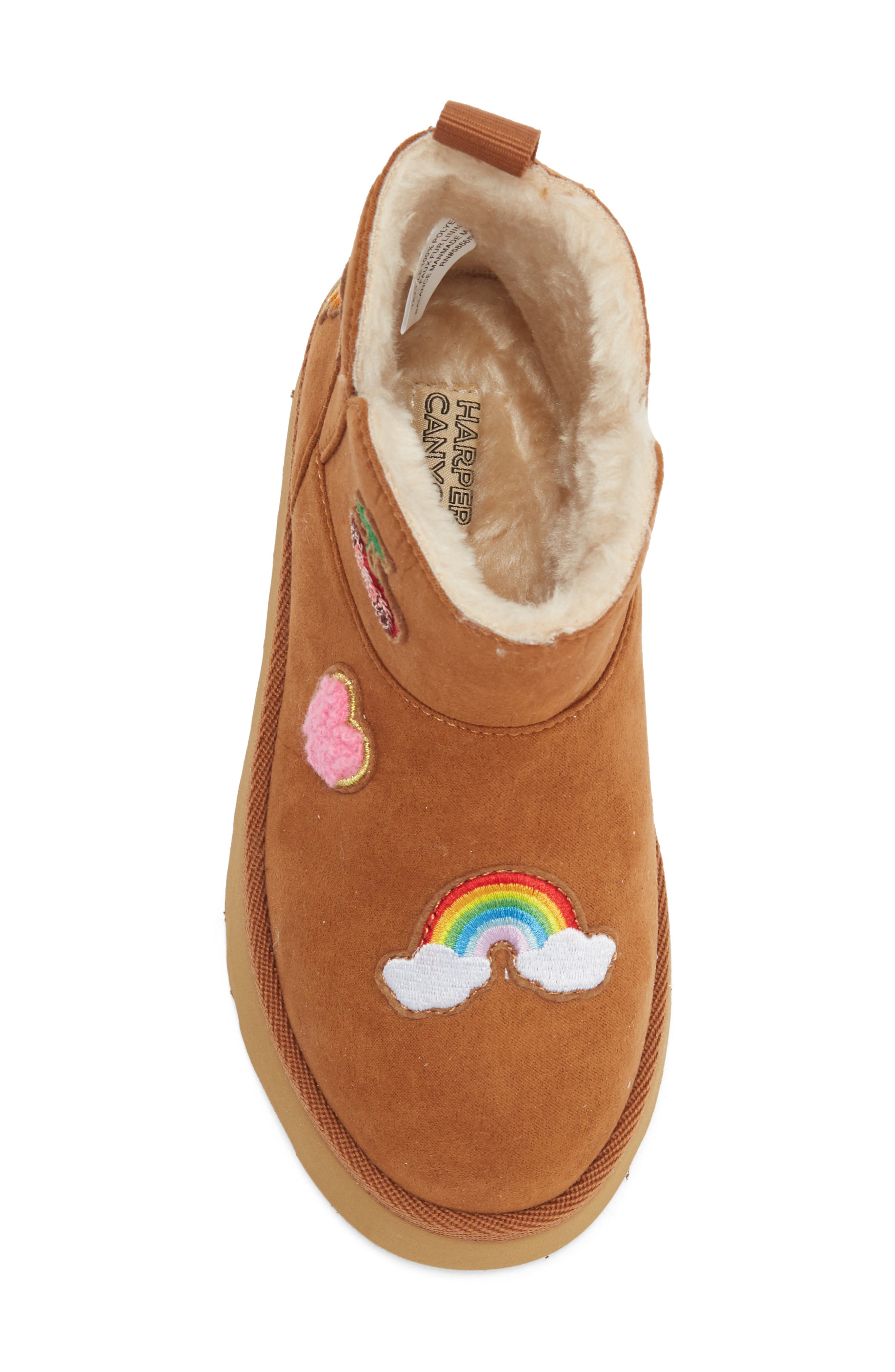 Kids' Ezra Patch Platform Bootie, Alternate, color, TAN CHESTNUT