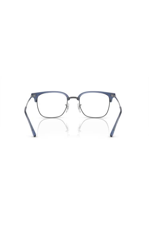 Ray Ban Ray-ban 51mm Square Optical Glasses In Blue