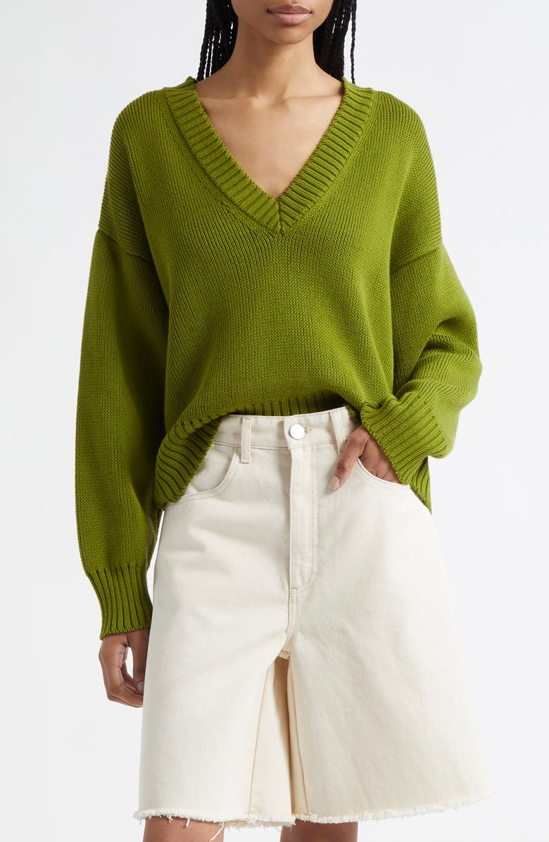 Róhe V-Neck Sweater, Main, color, 