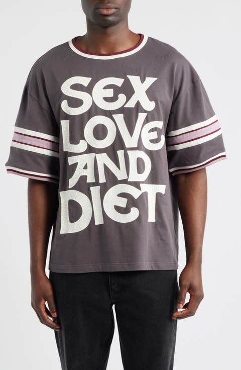 Sex, Love & Diet Oversize Graphic T-Shirt
