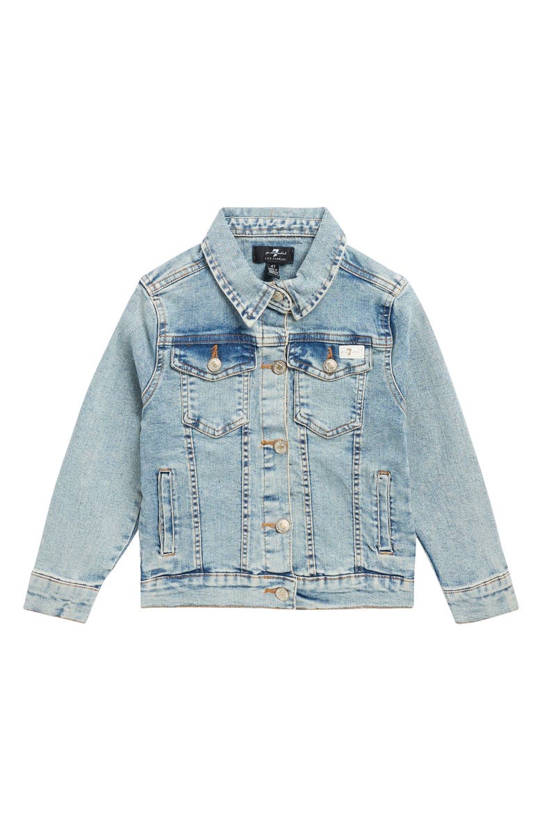 7 For All Mankind Kids' Denim Jacket, Main, color, Medium Vintage