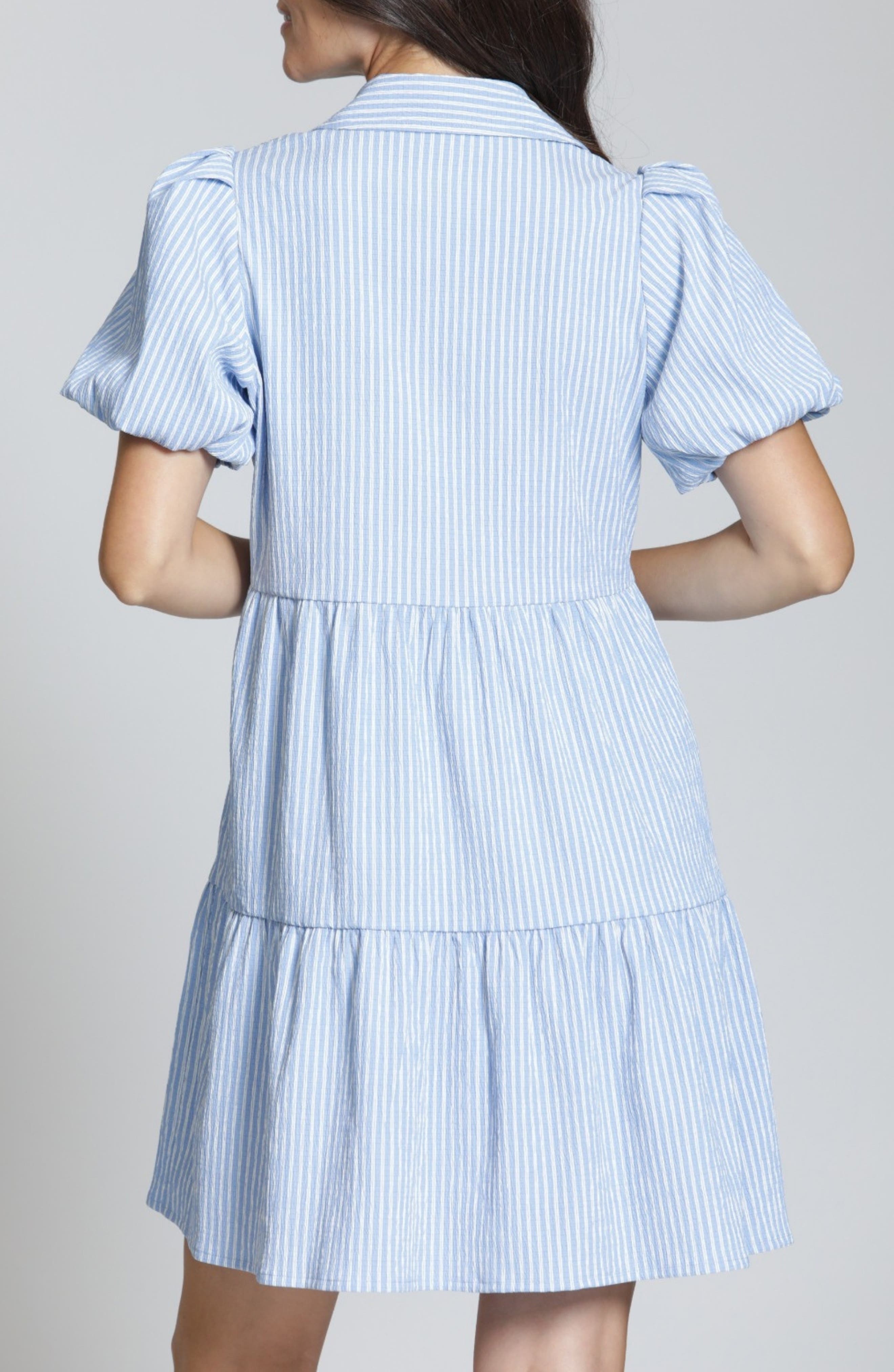 Puff Sleeve Minidress - image 2