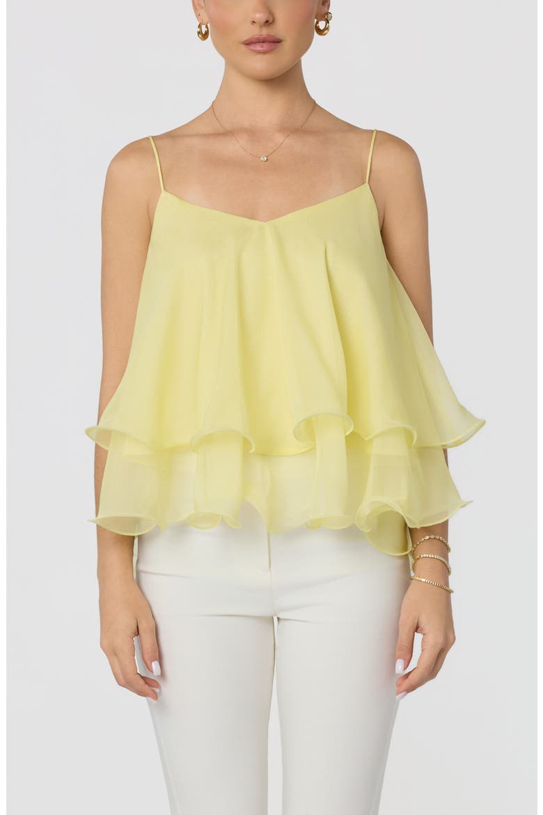 Kira Tiered Babydoll Top, Alternate, color, BUTTER YELLOW