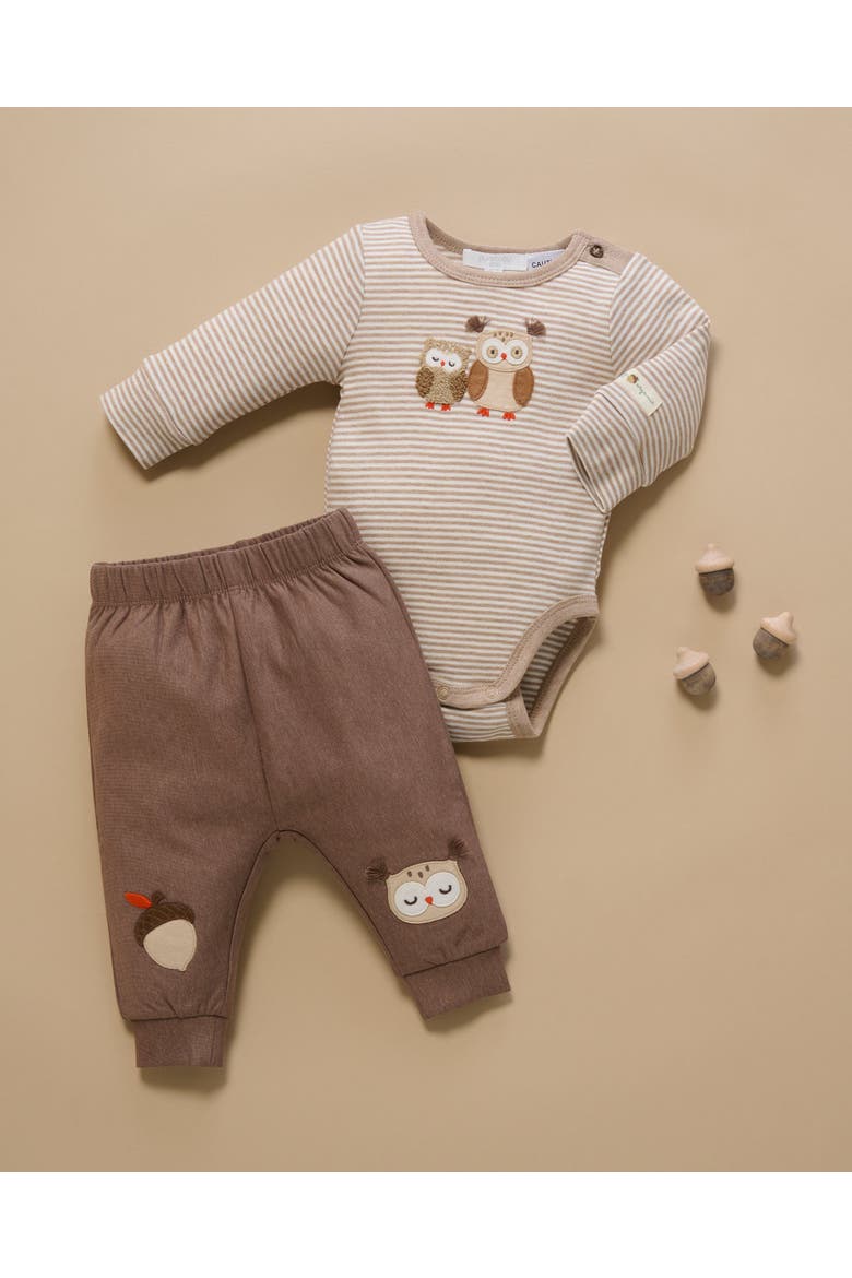 Bodysuit & Legging Set, Alternate, color, Mushroom Mini Stripe