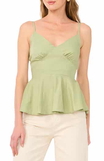 1.STATE Tie Back Peplum Camisole