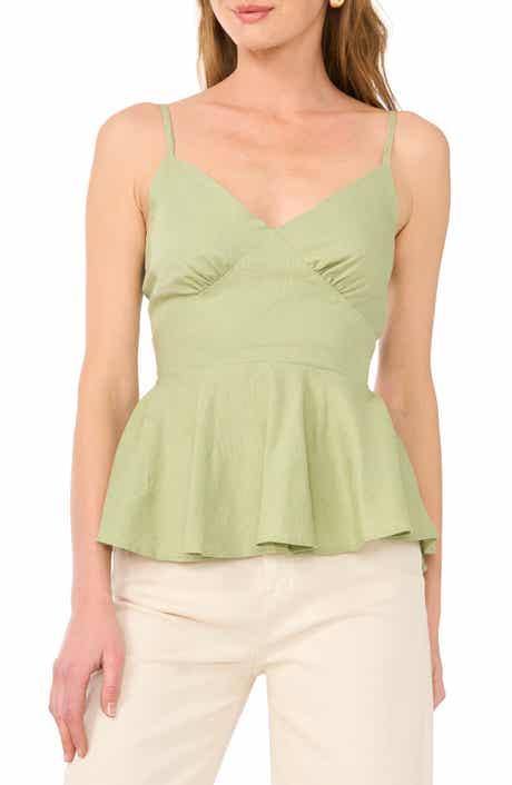 1.STATE Tie Back Peplum Camisole
