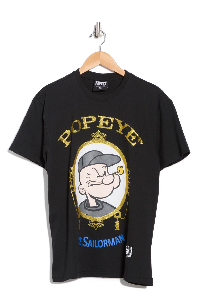 Reason Popeye Graphic T-Shirt, Alternate, color, Black