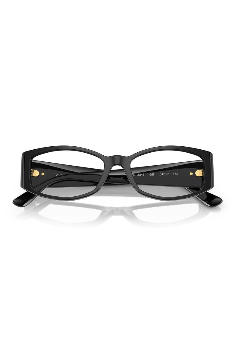 54mm Rectangular Optical Glasses, Alternate, color, BLACK