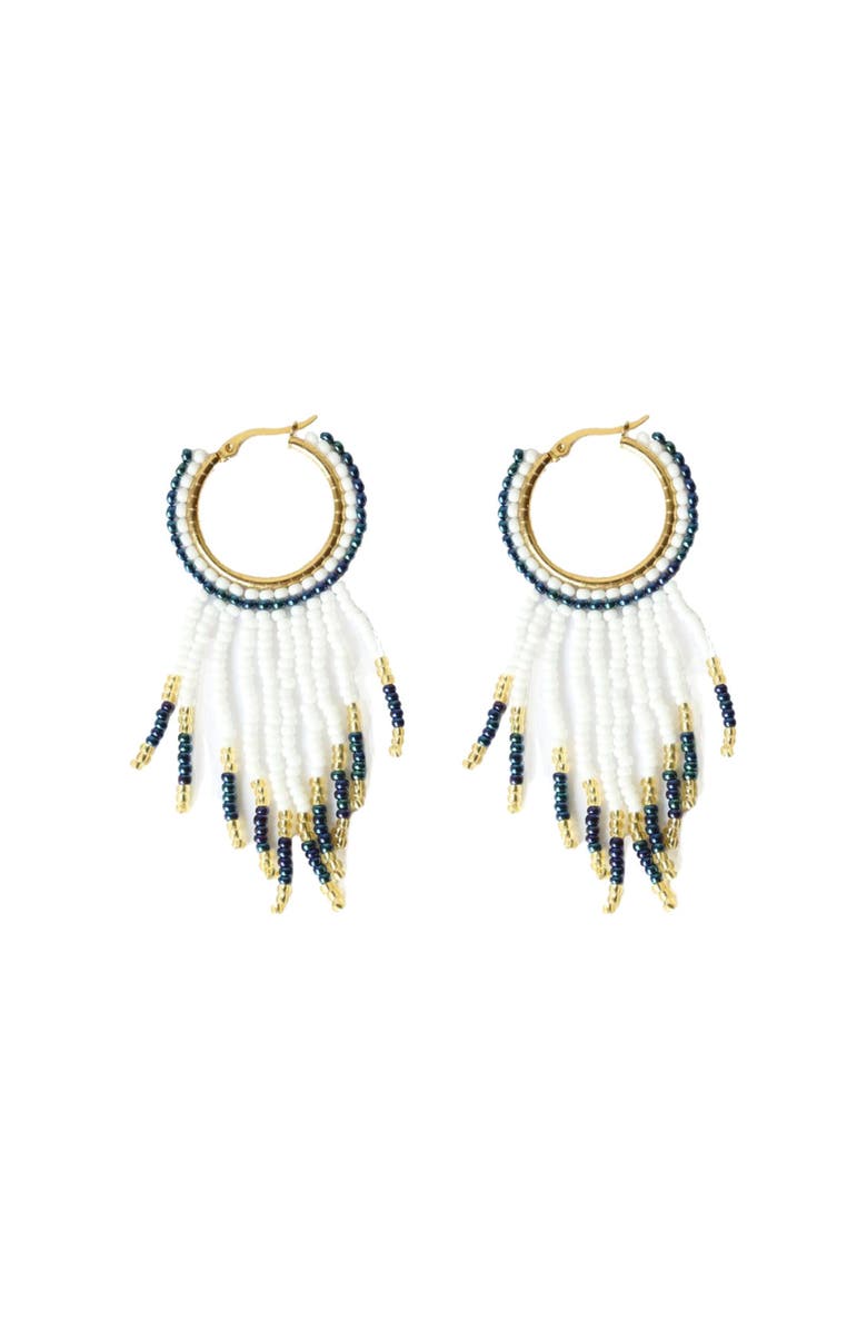 Fosterie Armada Fringe Embera Earrings, Main, color, Multi