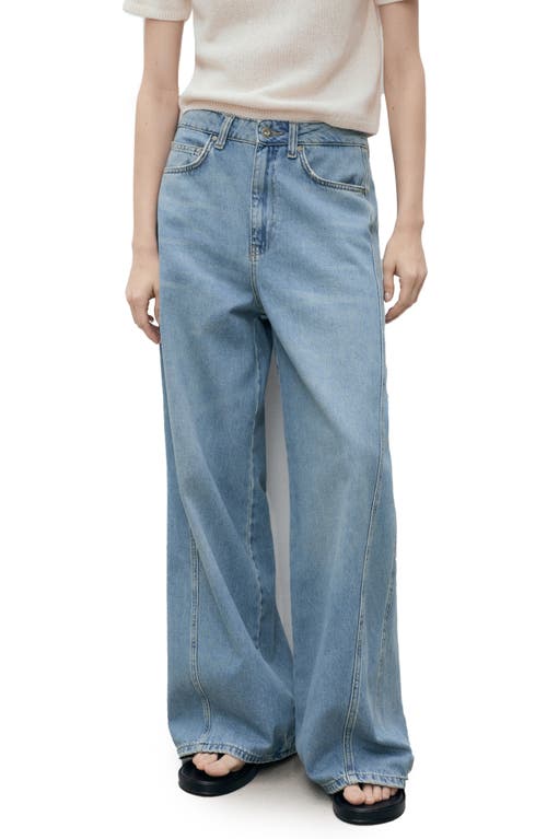 Mango Mid Rise Ultra Wide Leg Jeans