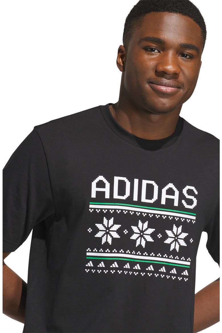 Holiday Graphic T-Shirt, Alternate, color, BLACK