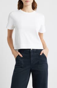 FRAME The Boxy Crop T-Shirt
