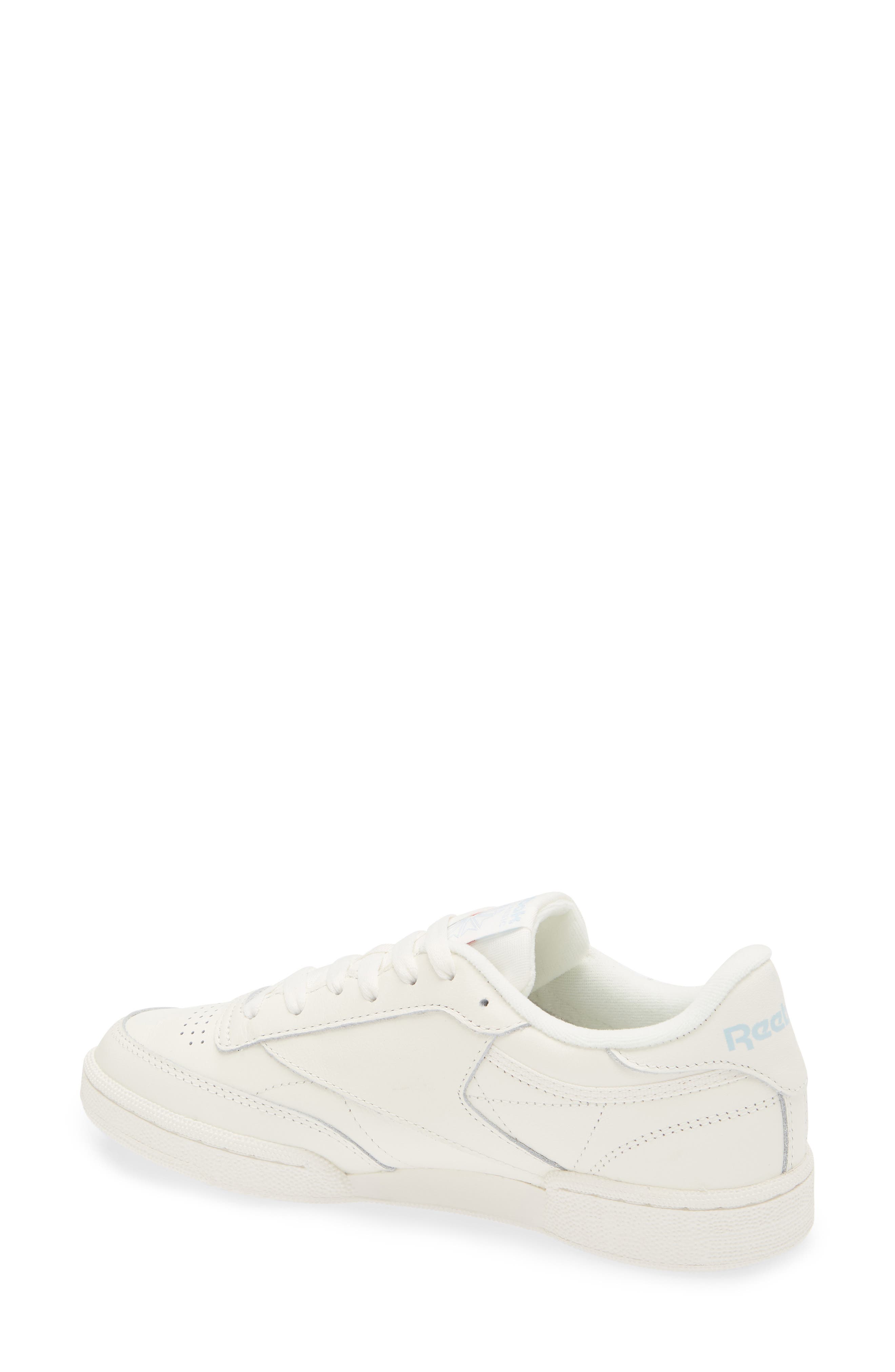 Reebok Club C 85 Sneaker, Alternate, color, Chalk/ Zeeblu/ Chalk