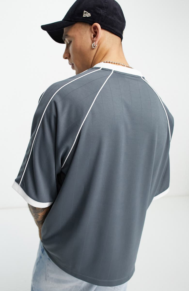 ASOS DESIGN Oversize Contrast Trim T-Shirt, Alternate, color,