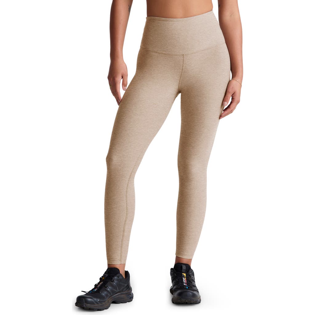 Beyond Yoga Caught in the Midi High Waist Leggings in Desert Sand Heather  product