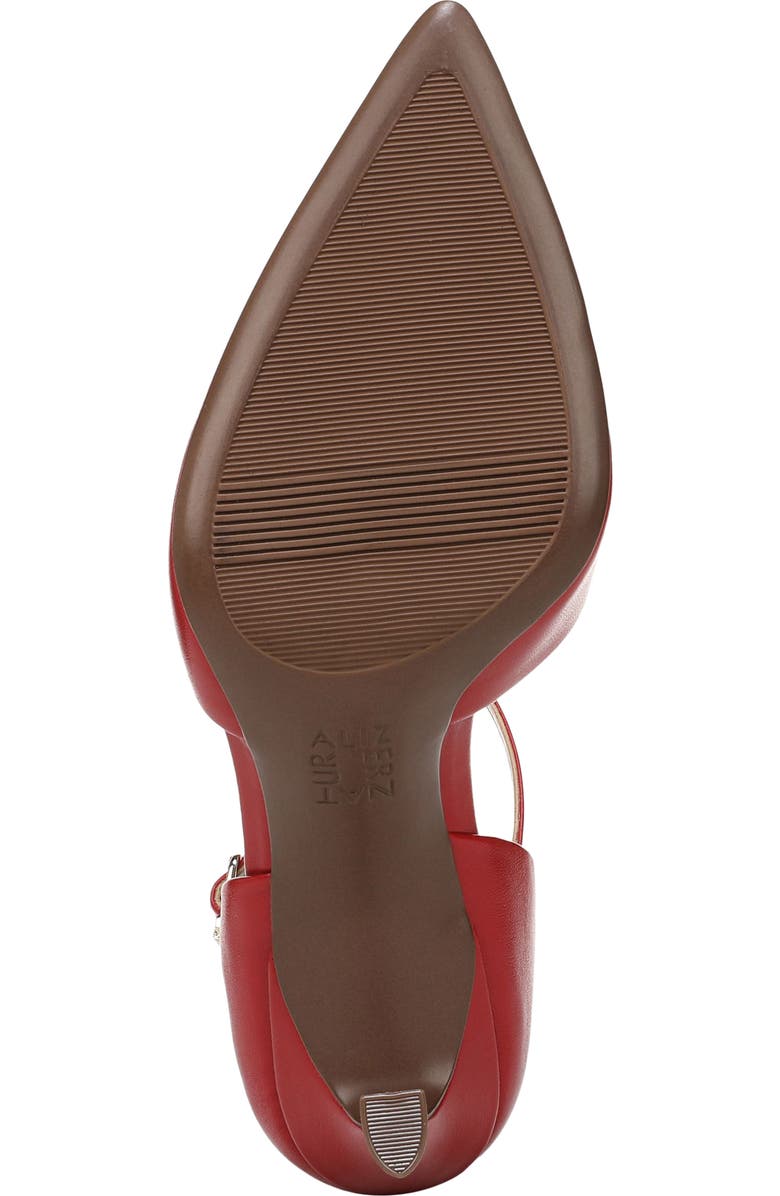 Naturalizer Amber Ankle Strap Pointed Toe Pump, Alternate, color, Crimson Red