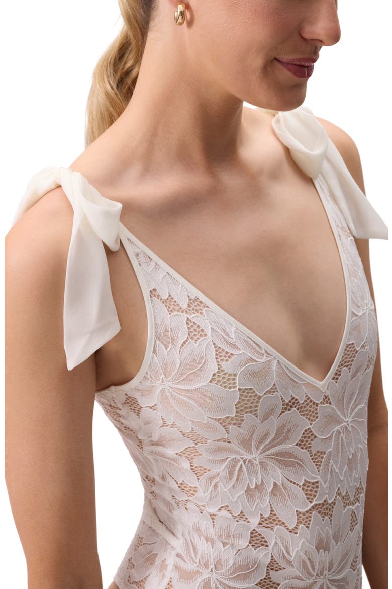 Amour Lace Teddy, Alternate, color, IVORY