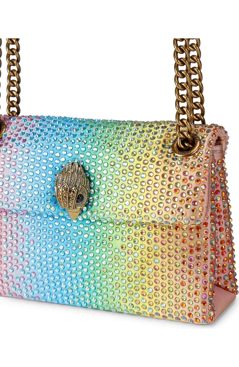 Kurt Geiger London Mini Kensington Fabric Convertible Crossbody Bag, Alternate, color, Pink/ Open Miscellaneous