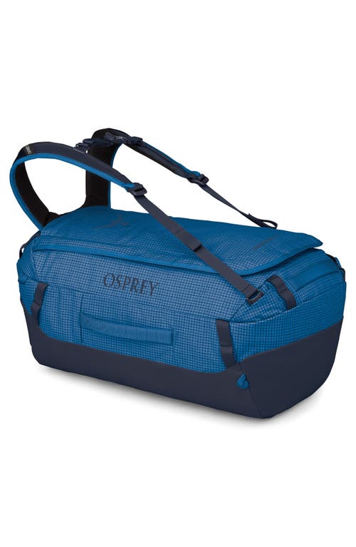 Osprey Transporter 40-liter Duffle Carry-on Luggage In Blue Flame/nocturnal Blue