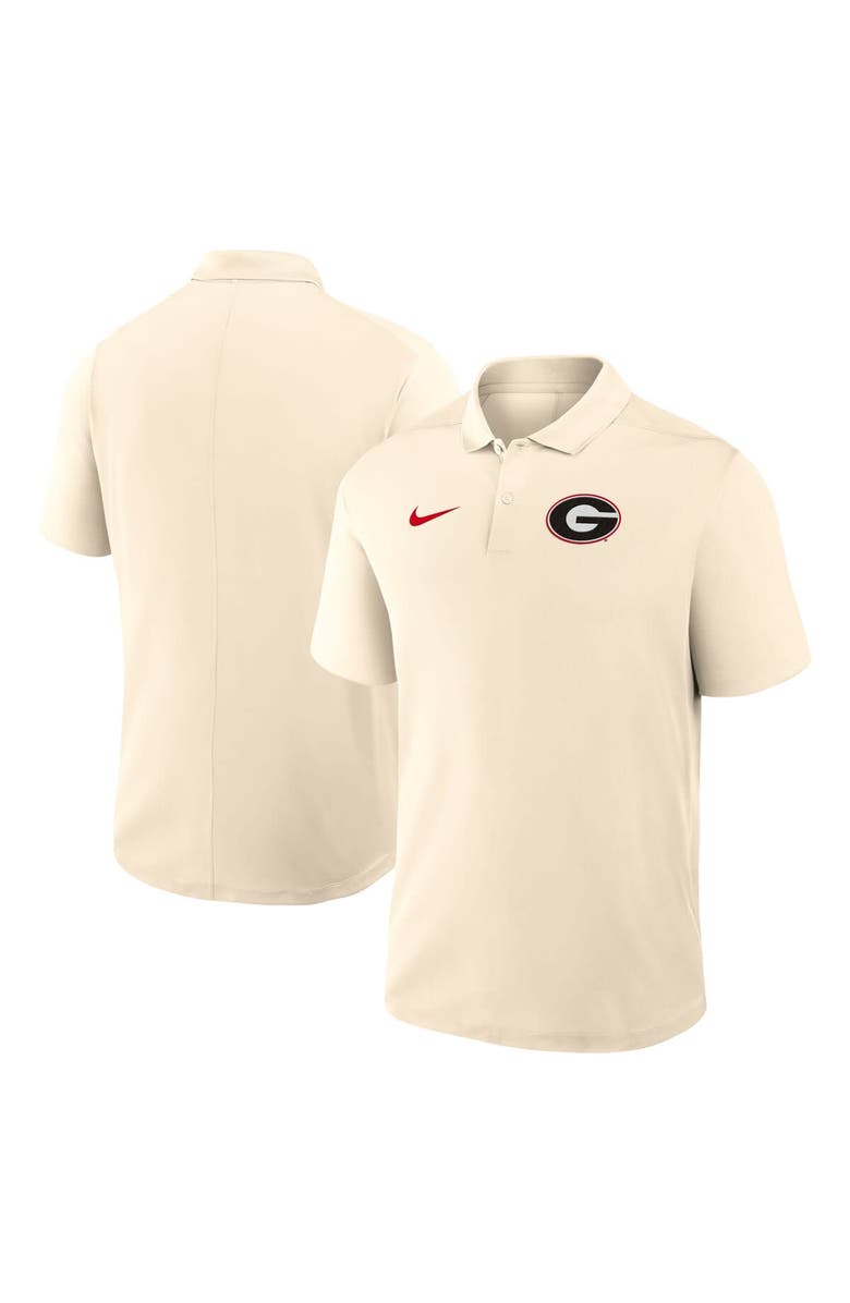 Nike Men's Nike Tan Georgia Bulldogs Primary Logo Victory Performance Polo, Alternate, color, Tan