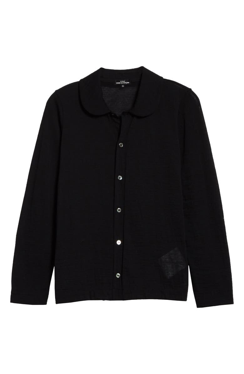 Tao Comme des Garçons Tricot Comme des Garçons Peter Pan Collar Wool Blend Cardigan, Alternate, color, 