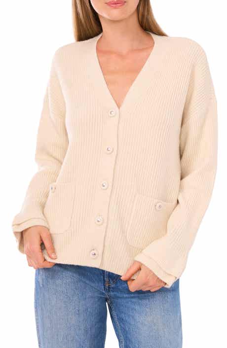 CeCe Ruffle Cuff Cardigan