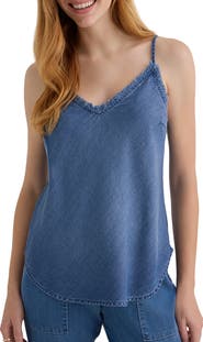 Bella Dahl Frayed Chambray Camisole