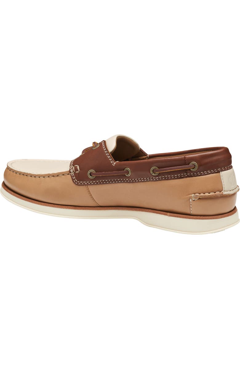 Johnston & Murphy Monaco Boat Shoe, Alternate, color, Tan Multi Sheepskin