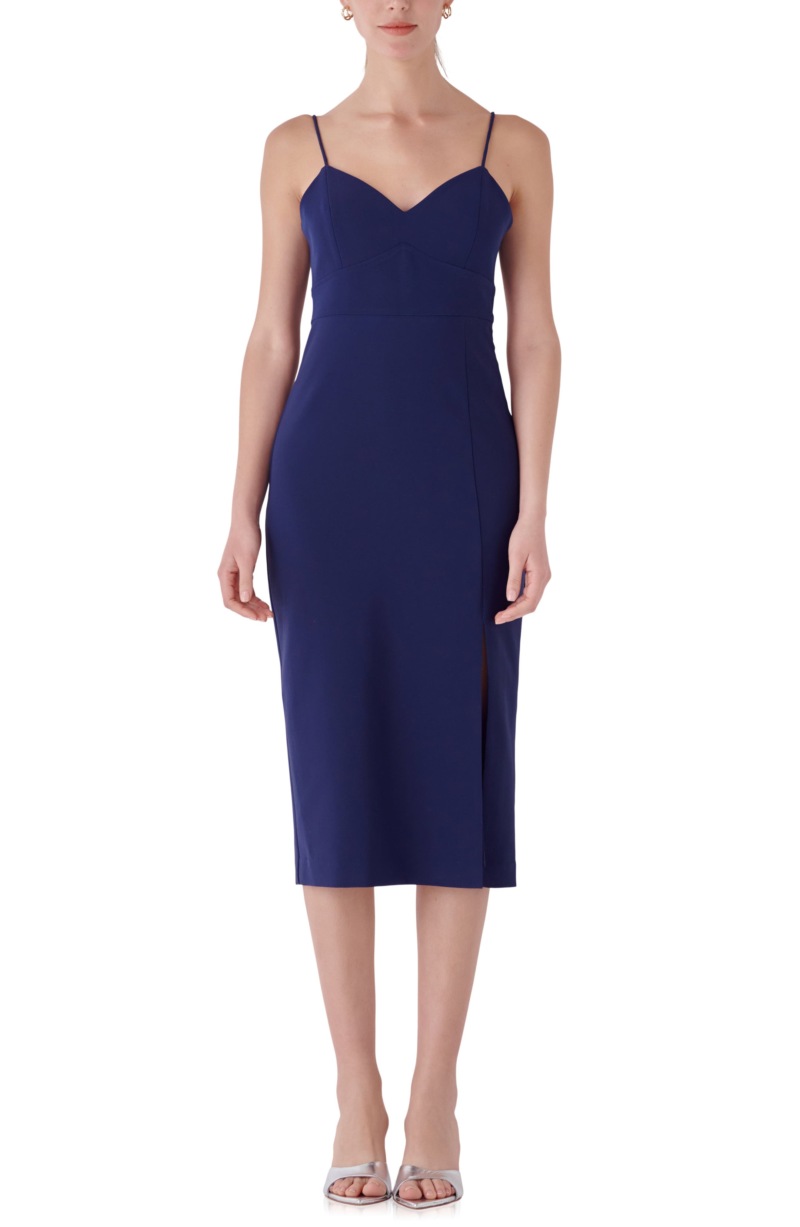 Strappy Midi Sheath Dress - image 3