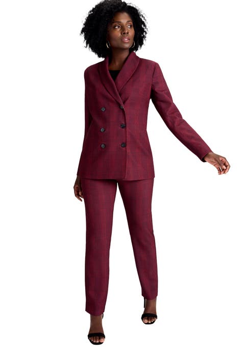 2-Piece Double-Breasted Pantsuit (Plus)