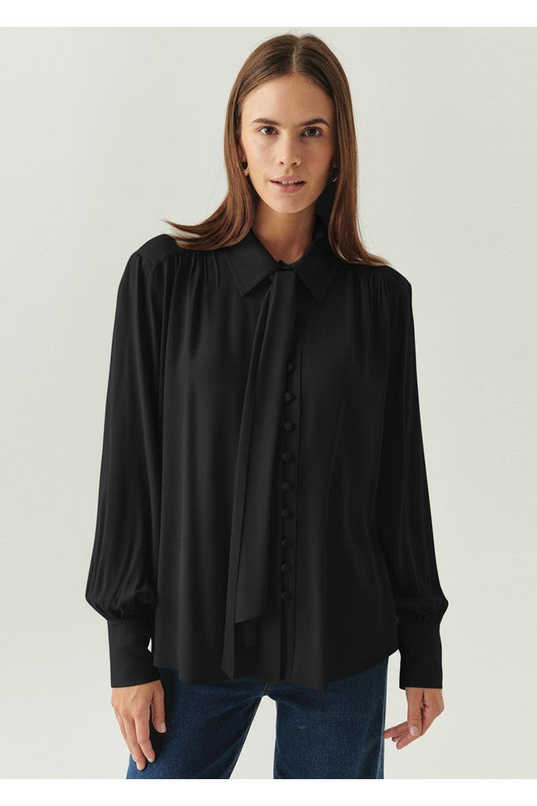 Harlee Long Sleeve Shirt, Main, color, BLACK