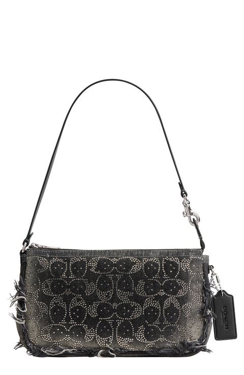 Loved Crystal Signature Denim Plaza Bag