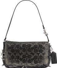 COACH Loved Crystal Signature Denim Plaza Bag