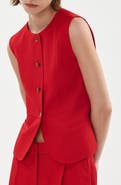 MANGO Button Vest