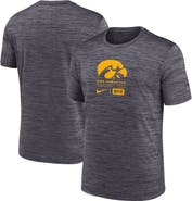 Nike Men's Nike  Black Iowa Hawkeyes Campus Center Block Velocity Performance T-Shirt