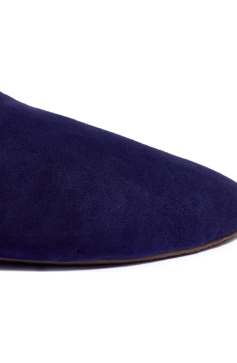 TKEES Ines Genuine Shearling Slipper, Alternate, color, Navy