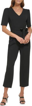 DKNY Puff Sleeve Jumpsuit