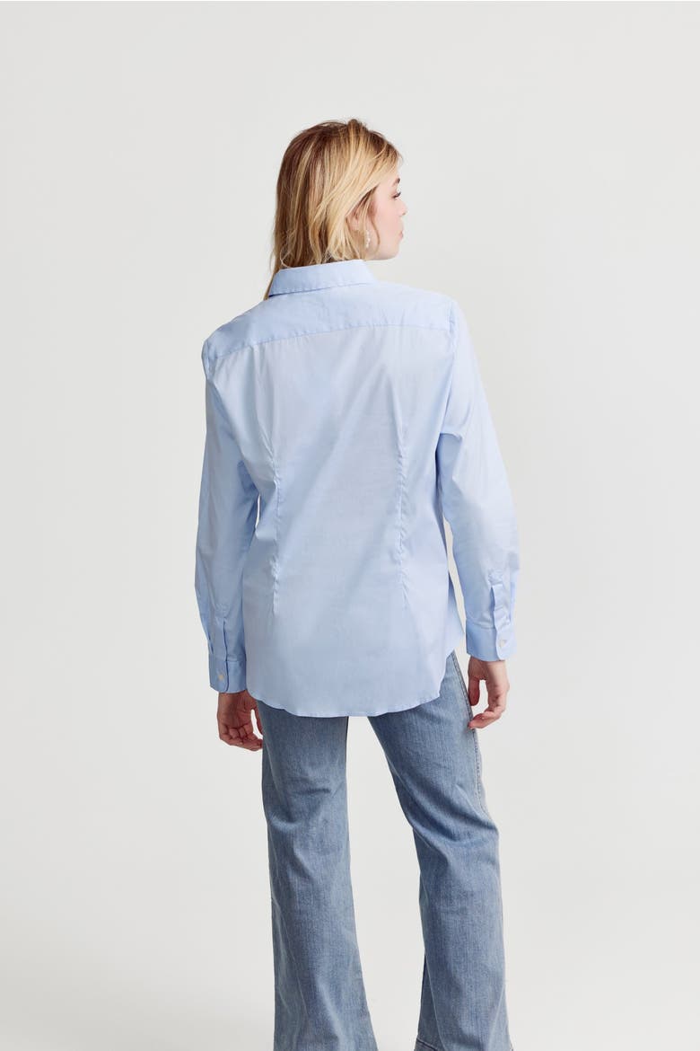 The Boyfriend Shirt, Alternate, color, Blue Dawn