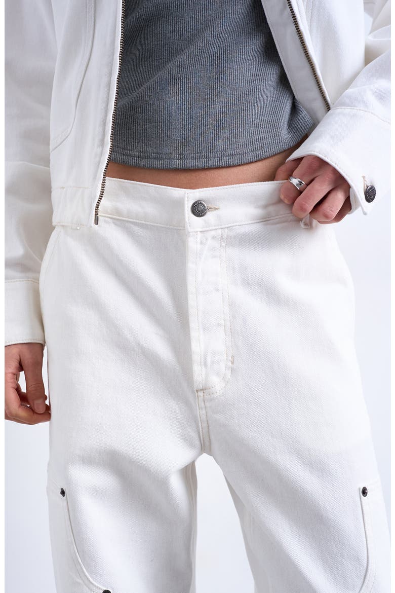 Column Straight Leg Jeans, Alternate, color, IVORY