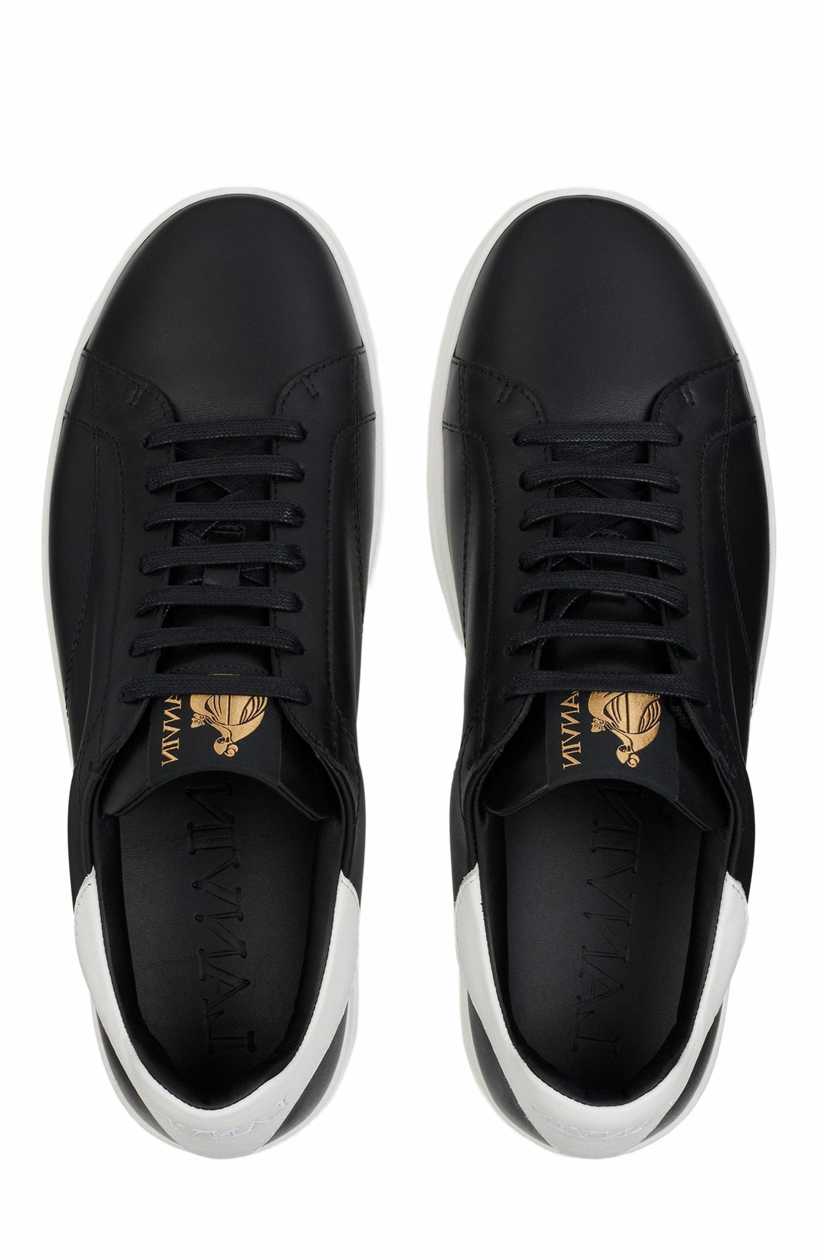 Lanvin Ddb0 Leather Sneakers, Alternate, color, 
