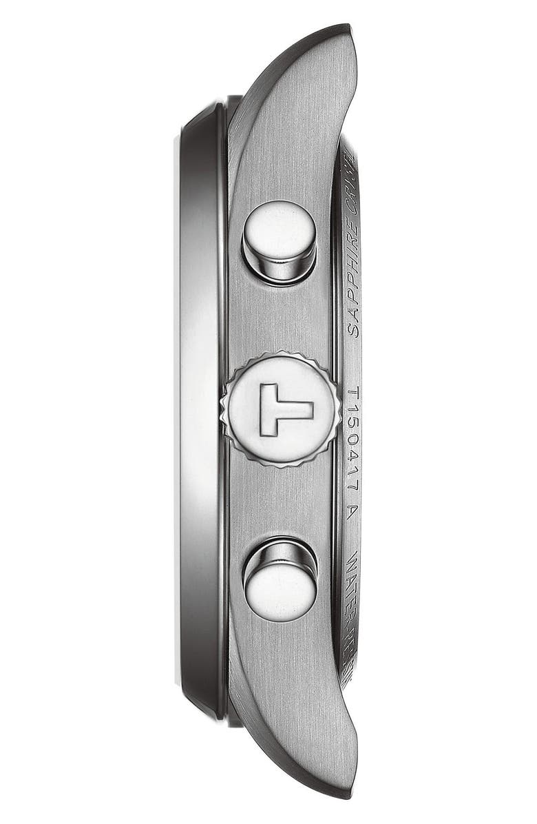 Tissot PR100 Chronograph Bracelet Watch, 40mm, Alternate, color, Blue/ Silver