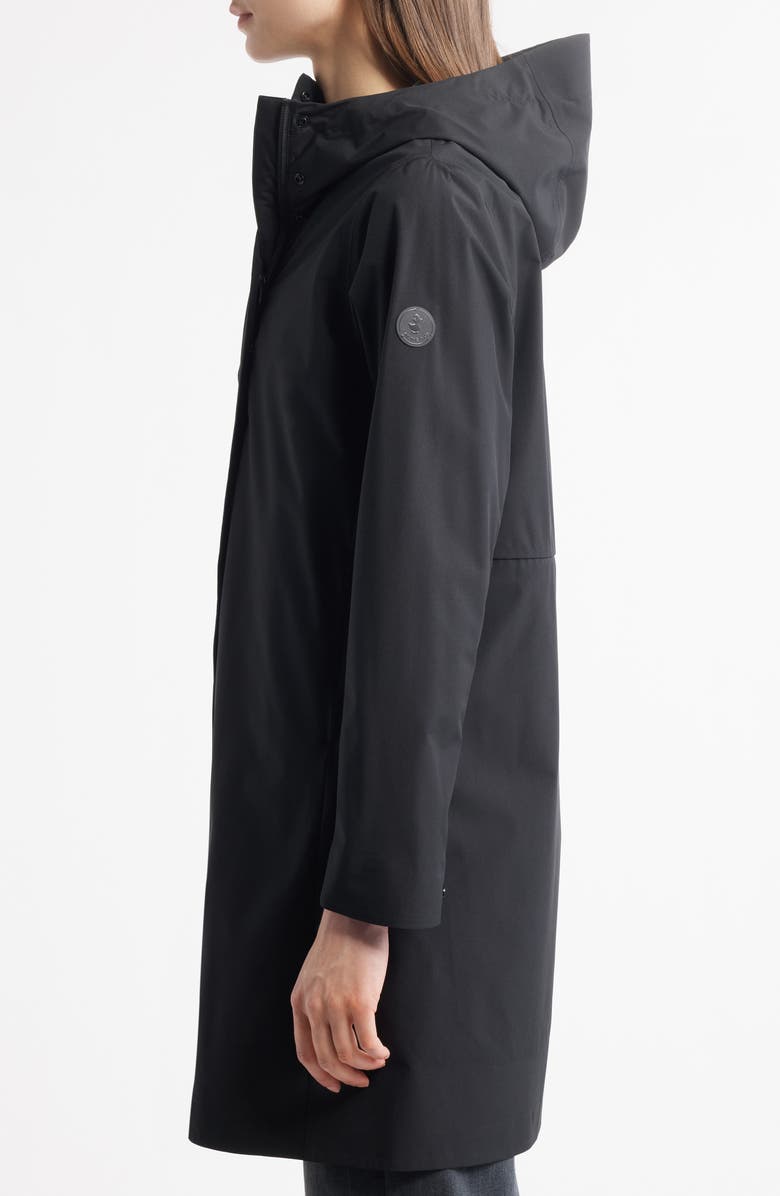 Save The Duck Maya Waterproof Hooded Raincoat, Alternate, color,