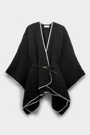 Katie Loxton Whipstitch Blanket Cape with Belt