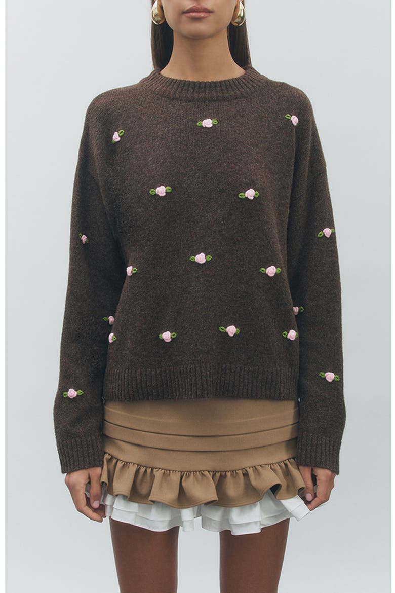 Primrose Sweater, Main, color, BROWN