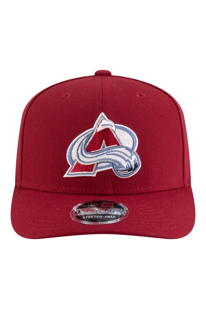 Men's New Era  Burgundy Colorado Avalanche 9SEVENTY Adjustable Hat, Alternate, color, Burgundy