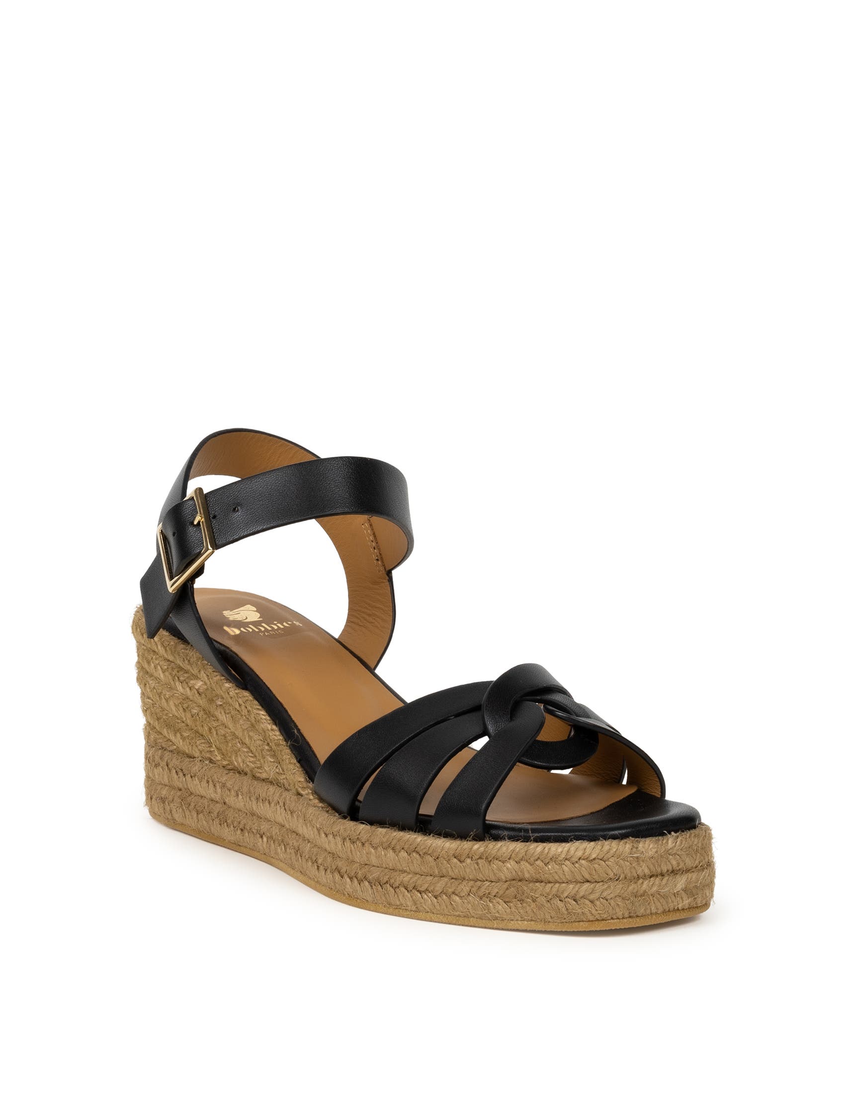 Hisa Espadrille Wedges, Alternate, color, Passion Black