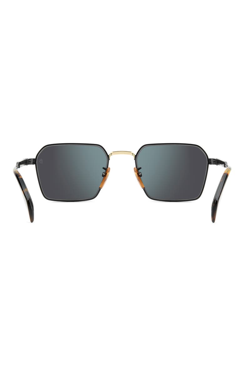 DB 1245/S 53mm Rectangular Sunglasses, Alternate, color, BLACK GOLD/ GREY AR