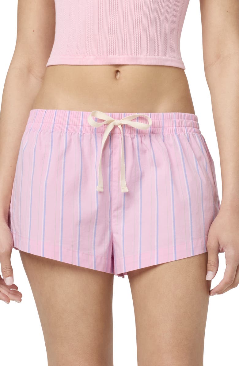 Florence by Mills Cheeky PJ Shorts, Alternate, color, Pink Off Stripe
